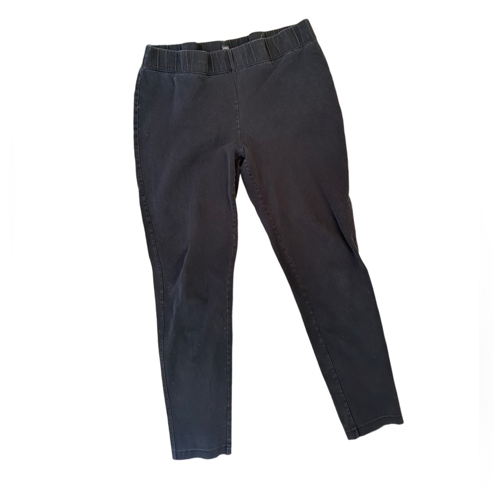 Saks fifth Avenue pull on elastic waist trouser pants black Sz 8